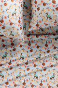 Organic Cotton Printed Sateen Sheet Set - Verity
