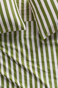 Organic Cotton Printed Sateen Sheet Set - Moss