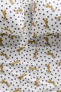 Organic Cotton Printed Sateen Sheet Set - Leopard Scarf